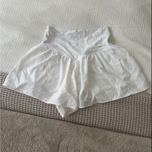 OFFLINE By Aerie Real Me Crossover Flowy Short White NWOT
